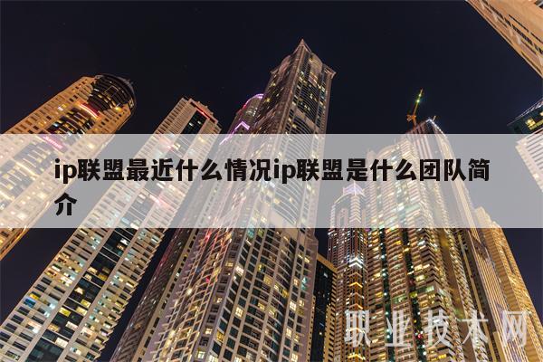 ip联盟最近什么情况ip联盟是什么团队简介