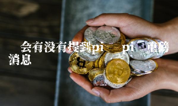 两会有没有提到pi币