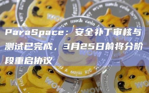 ParaSpace：安全补丁审核与测试已完成，3月25日前将分阶段重启协议