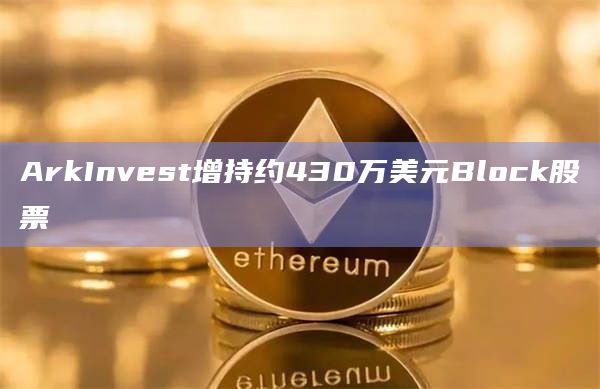 ArkInvest增持约430万美元Block股票