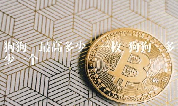 狗狗币最高多少钱一枚