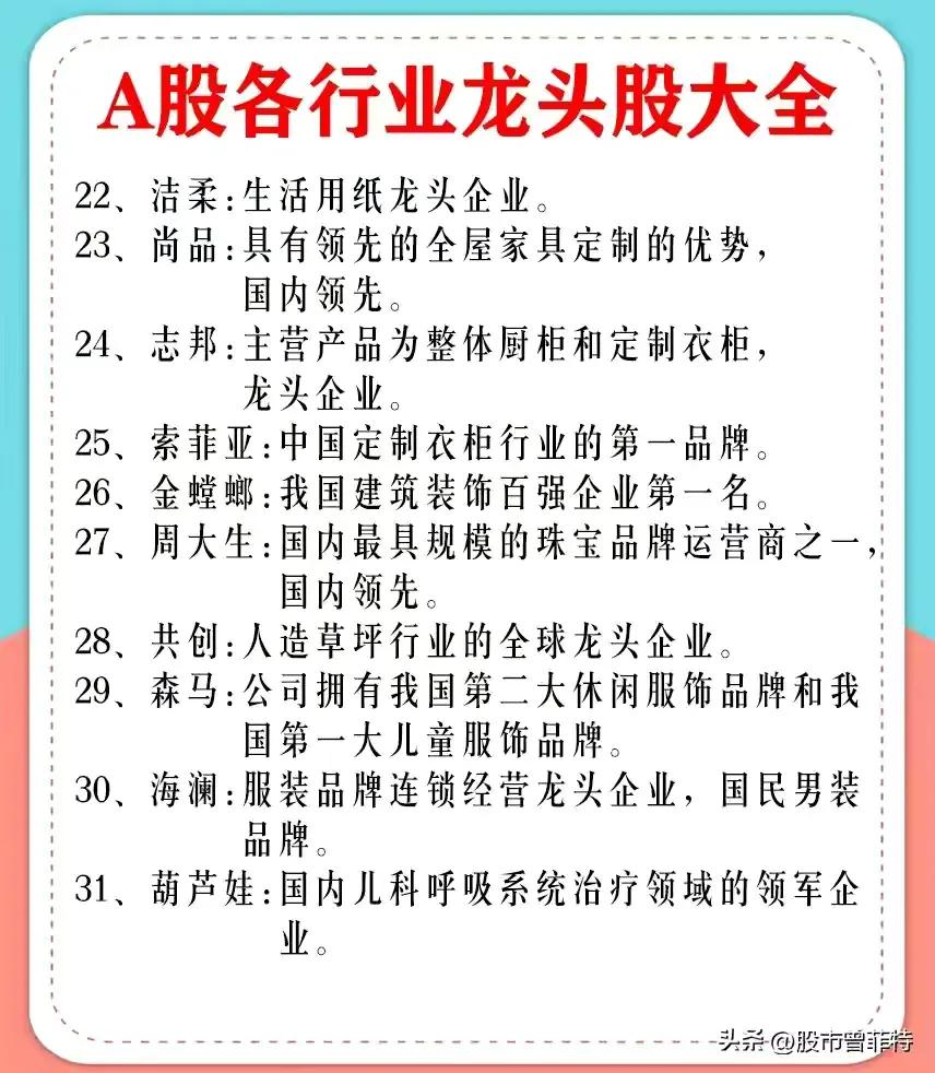 龙头股票有哪些（券商龙头股票有哪些）