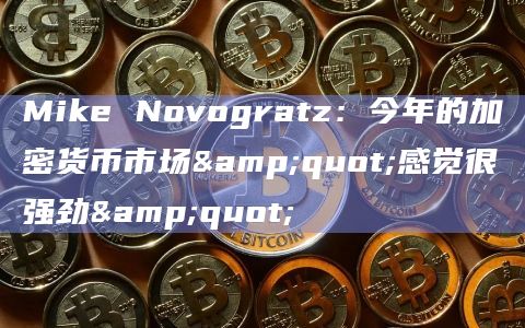 Mike Novogratz:今年的加密货币市场"感觉很强劲"