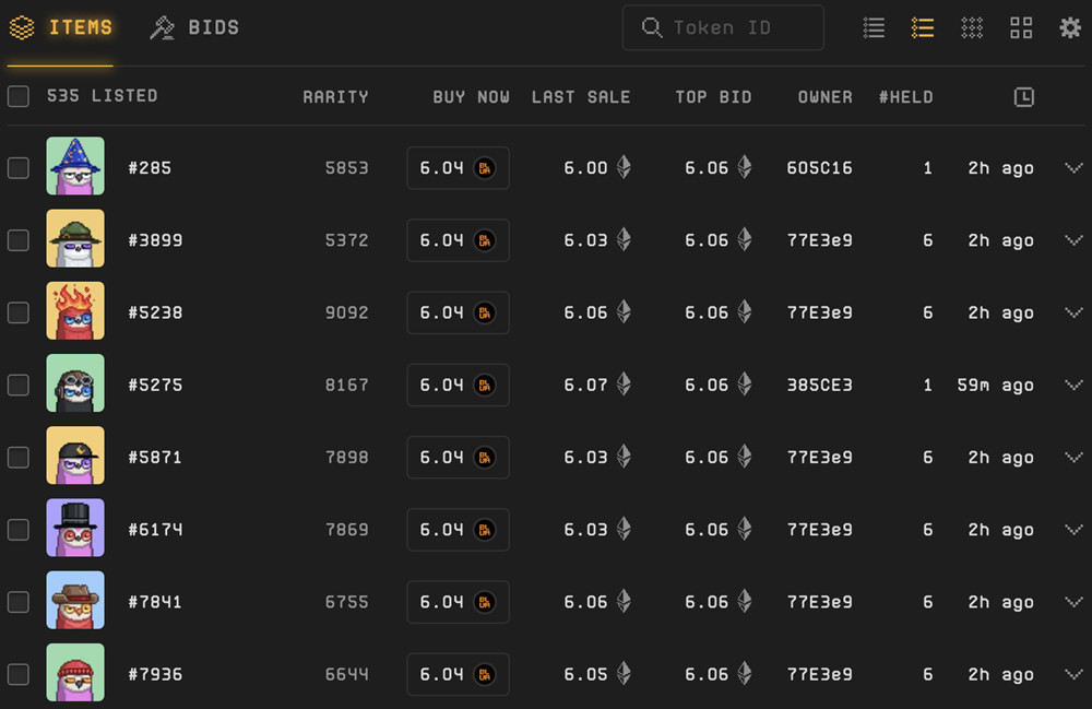 空投狂刷量！Blur多项蓝筹NFT爆发买价高于地板价怪象