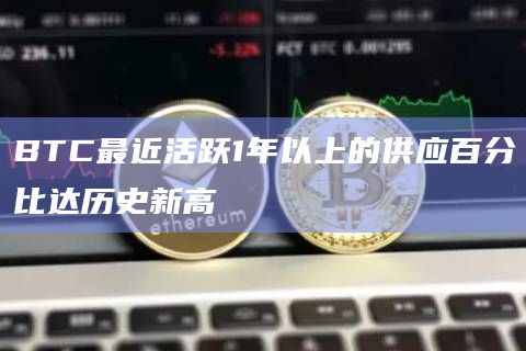 BTC最近活跃1年以上的供应百分比达历史新高