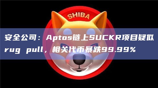 安全公司:Aptos链上SUCKR项目疑似rug pull,相关代币暴跌99.99%插图 安全公司:Aptos链上SUCKR项目疑似rug pull,相关代币暴跌99.99%