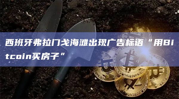 西班牙弗拉门戈海滩出现广告标语“用Bitcoin买房子”