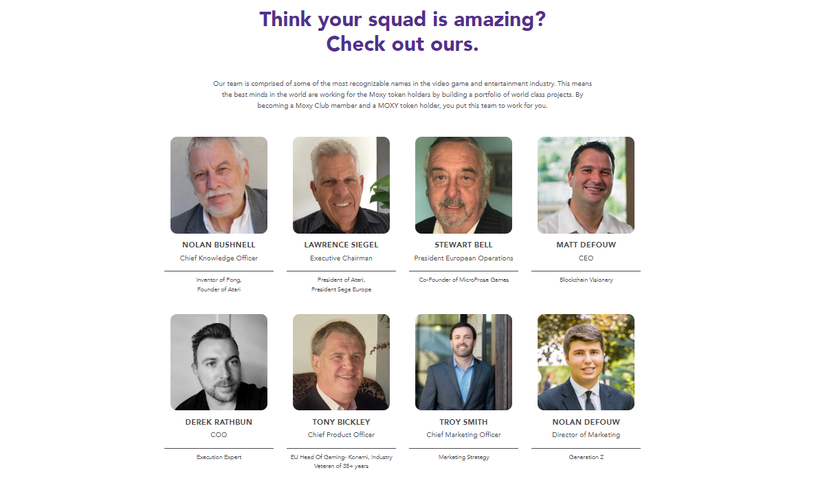 Moxy：游戏行业“老人天团”打造Web3链游电竞平台