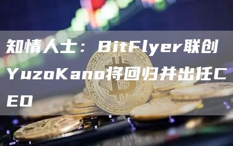 知情人士：BitFlyer联创YuzoKano将回归并出任CEO