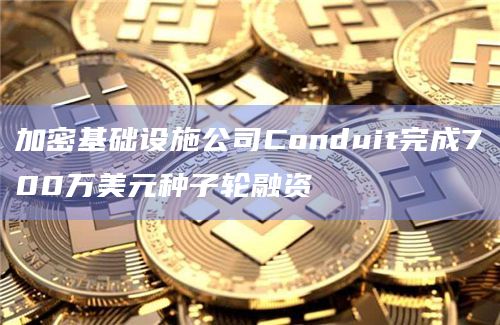 加密基础设施公司Conduit完成700万美元种子轮融资