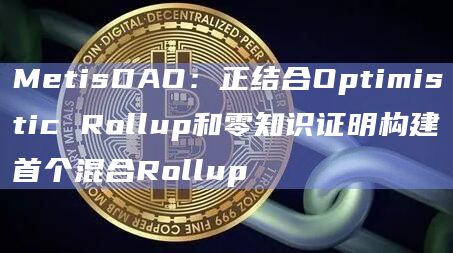 MetisDAO：正结合Optimistic Rollup和零知识证明构建首个混合Rollup