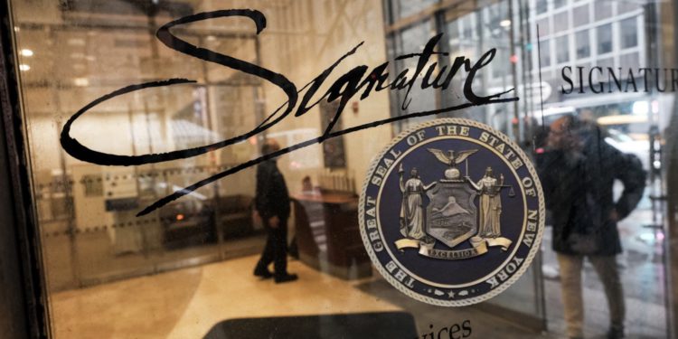 纽约监管声明:关闭Signature Bank无关加密货币 是质疑银行问题