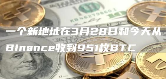 一个新地址在3月28日和今天从Binance收到951枚BTC
