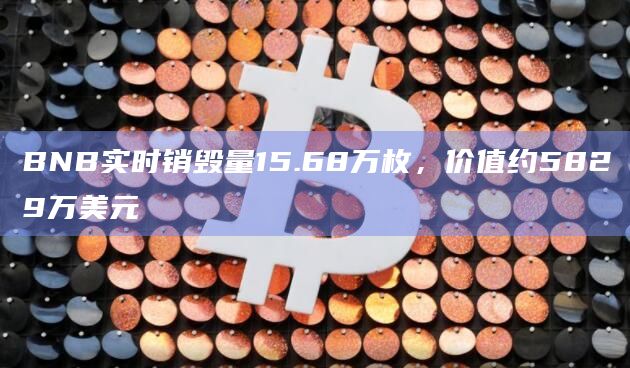 BNB实时销毁量15.68万枚，价值约5829万美元