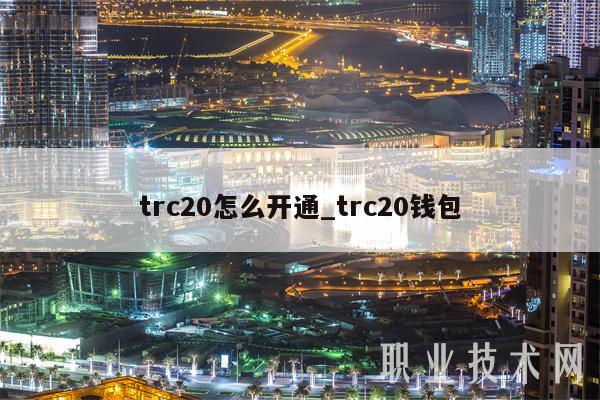 trc20怎么开通_trc20钱包