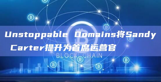Unstoppable Domains将Sandy Carter提升为首席运营官
