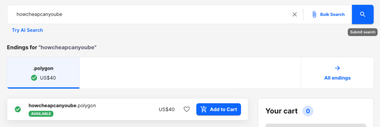 Polygon Labs合作Unstoppable Domains推出.polygon域名