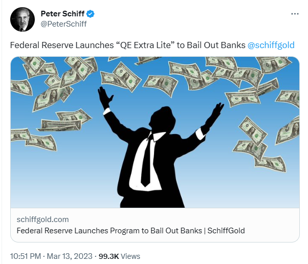 继续大放水？美联储推出 "精简版"QE应对银行业危机