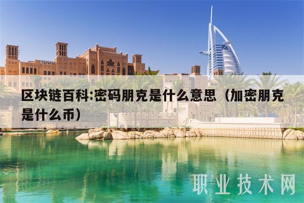 区块链百科：密码朋克是什么意思（加密朋克是什么币）