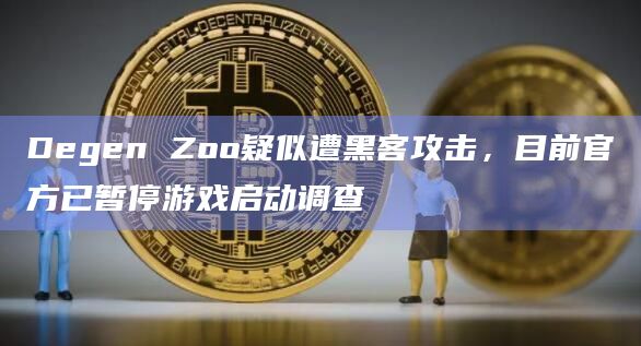 Degen Zoo疑似遭黑客攻击，目前官方已暂停游戏启动调查