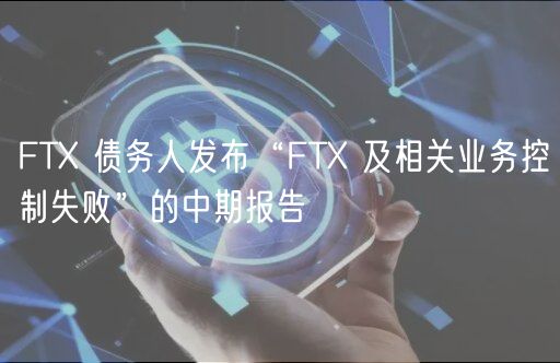 FTX 债务人发布“FTX 及相关业务控制失败”的中期报告