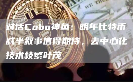 对话Cobo神鱼：明年比特币减半叙事值得期待，去中心化技术枝繁叶茂