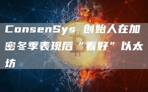 ConsenSys 创始人在加密冬季表现后“看好”以太坊