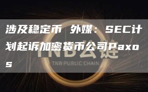 涉及稳定币 外媒：SEC计划起诉加密货币公司Paxos