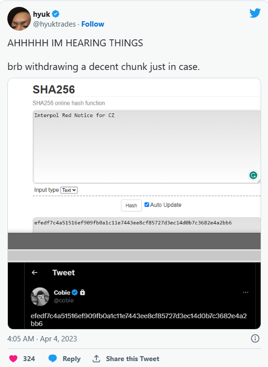 赵长鹏被国际刑警红色通缉？市场投资者FUD币安