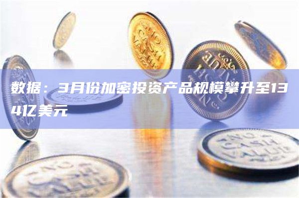 数据：3月份加密投资产品规模攀升至134亿美元