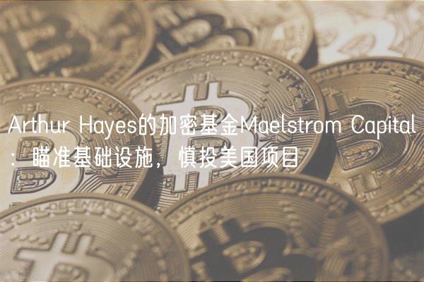 Arthur Hayes的加密基金Maelstrom Capital:瞄准基础设施,慎投美国项目 Arthur Hayes的加密基金Maelstrom Capital:瞄准基础设施,慎投美国项目