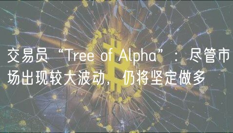 交易员“Tree of Alpha”:尽管市场出现较大波动,仍将坚定做多