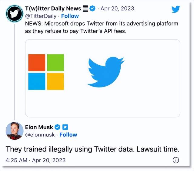 马斯克要告微软，拒绝AI训练“白嫖”数据
