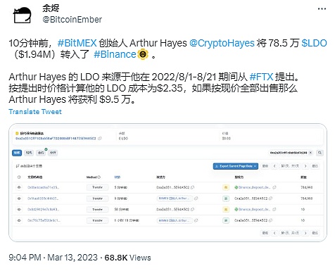 Arthur Hayes：囤了那么久的 $LDO 我为何全部亏本抛售？