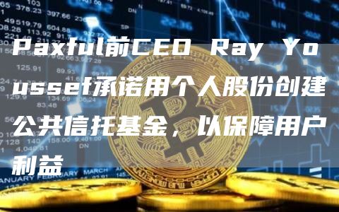 Paxful前CEO Ray Youssef承诺用个人股份创建公共信托基金，以保障用户利益