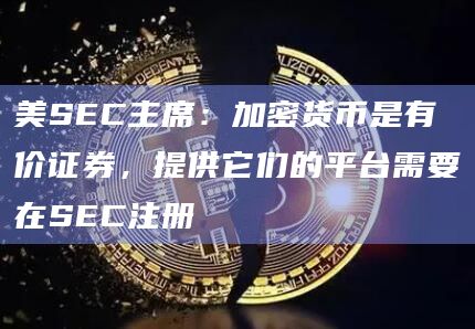美SEC主席：加密货币是有价证券，提供它们的平台需要在SEC注册