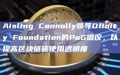 Aisling Connolly领导Dfinity Foundation的PoG倡议，以提高区块链碳使用透明度