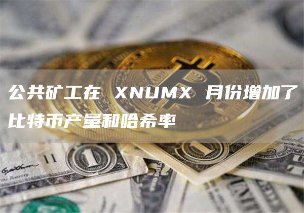 公共矿工在 XNUMX 月份增加了比特币产量和哈希率