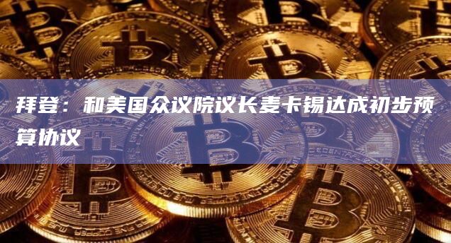 拜登：和美国众议院议长麦卡锡达成初步预算协议