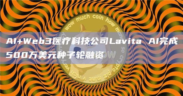 AI+Web3医疗科技公司Lavita AI完成500万美元种子轮融资