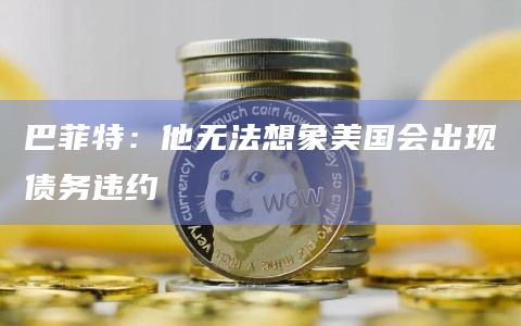 巴菲特：他无法想象美国会出现债务违约
