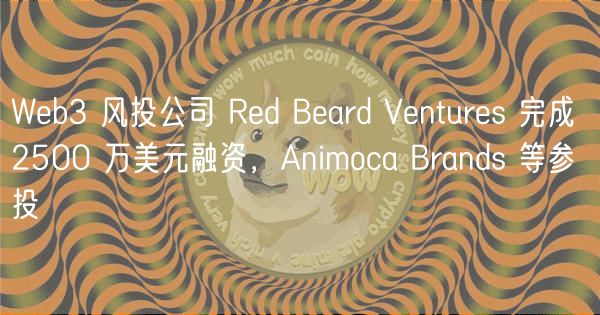 Web3 风投公司 Red Beard Ventures 完成 2500 万美元融资，Animoca Brands 等参投