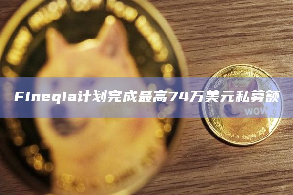 Fineqia计划完成最高74万美元私募额插图 Fineqia计划完成最高74万美元私募额