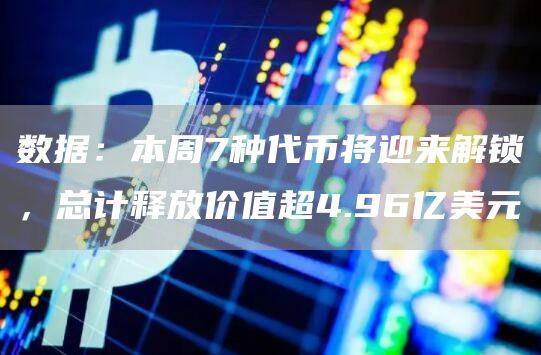 数据：本周7种代币将迎来解锁，总计释放价值超4.96亿美元