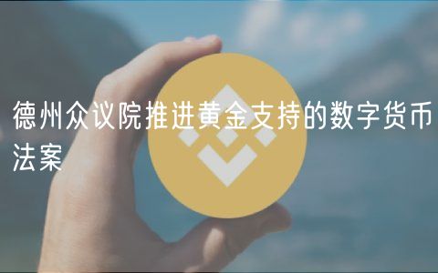 德州众议院推进黄金支持的数字货币法案