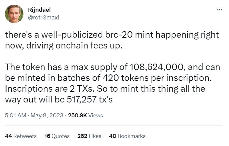 比特币的“BRC-20”爆炸让用户争先恐后地选择闪电网络1