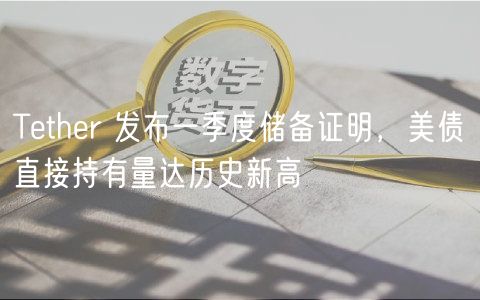 Tether 发布一季度储备证明，美债直接持有量达历史新高