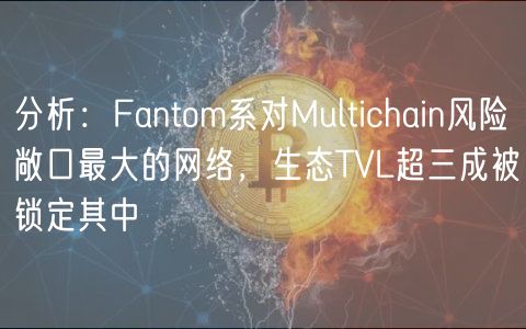 分析：Fantom系对Multichain风险敞口最大的网络，生态TVL超三成被锁定其中
