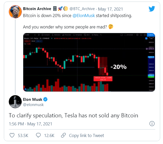 马斯克辟谣出售比特币（马斯克辟谣出售比特币是真的吗）
