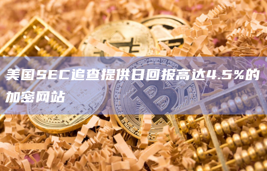 美国SEC追查提供日回报高达4.5%的加密网站
